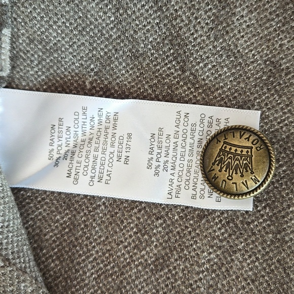 Royalty by Maluma mens button down sweater, zebra green print, size med, NWT - Picture 7 of 9